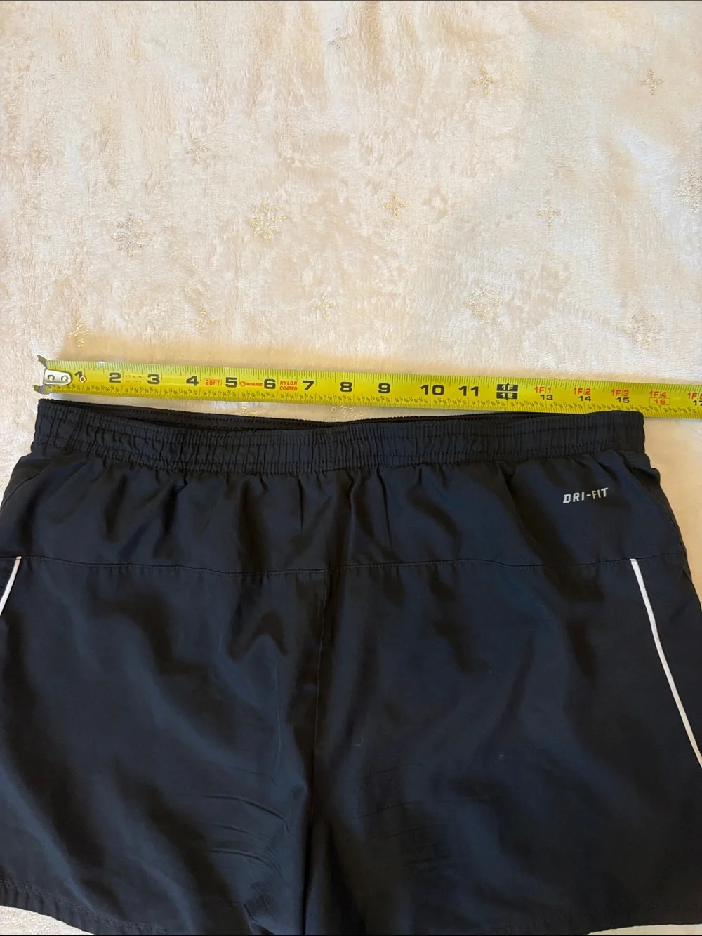 Nike Women's Black Dri-Fit Running Shorts with Reflective Swoosh Size M